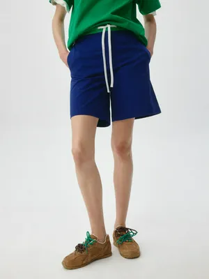 Шорты из хлопка с контрастным поясом, арт. 5273