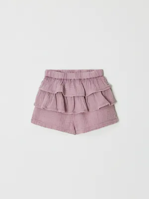 Шорты из муслина с оборками для девочек, арт. 5274