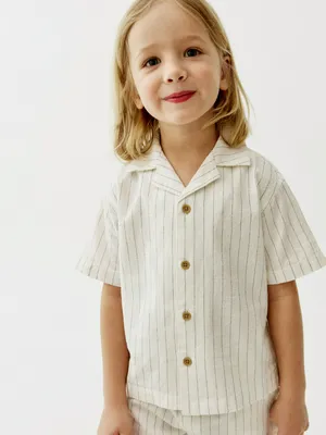 Рубашка Sela в полоску, бежевый, арт. 52755