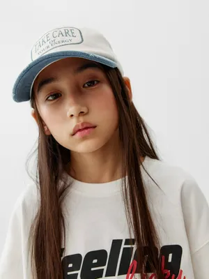 Бейсболка Sela с вышивкой для девочек, разноцветный, арт. 52789