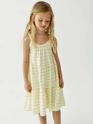 Трикотажное платье на бретелях Sela, разноцветный, арт. 52802