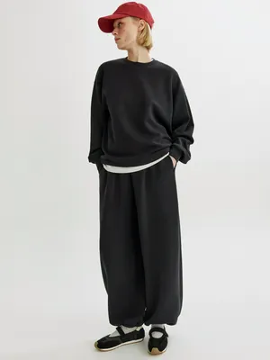 Брюки-аладдины Sela из интерлока, черный, арт. 52813