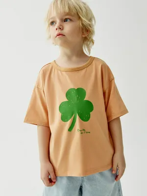 Футболка Sela с принтом, оранжевый, арт. 52832