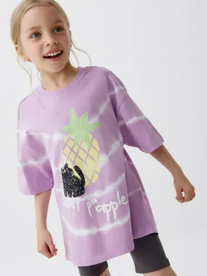 Футболка с принтом для девочек, арт. 5296