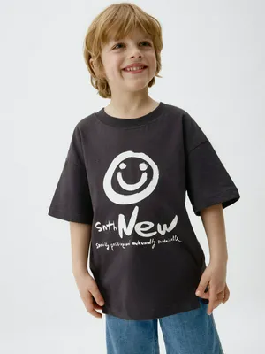 Футболка оверсайз с принтом для мальчиков, арт. 5301