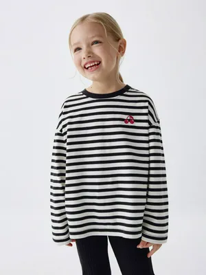 Лонгслив в полоску для девочек, арт. 5308