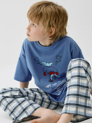 Пижама с принтом для мальчиков, арт. 5317