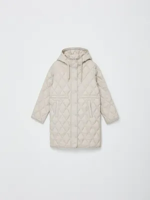 Стеганое пальто для девочек, бежевый, арт. 5327