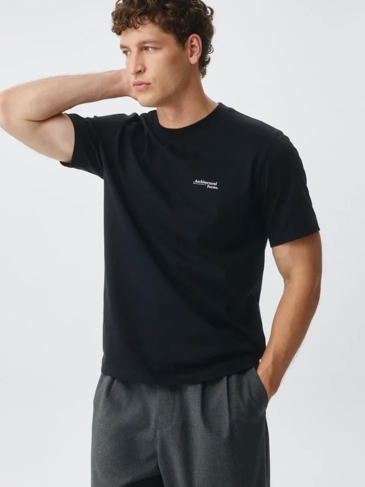 Футболка Regular fit с принтом, черный, арт. 5341