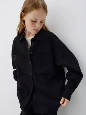 Рубашка из вискозы и льна для девочек, арт. 5345