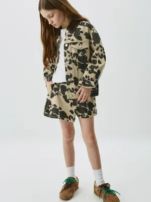 Юбка-шорты джинсовая для девочек, арт. 5357