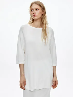 Джемпер Sela оверсайз, белый, арт. 53620