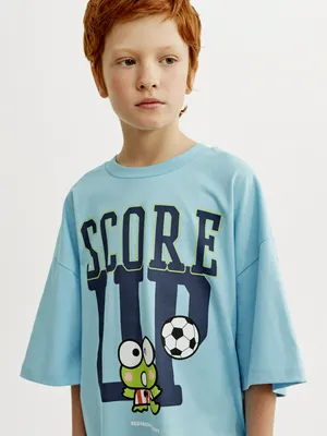 Футболка оверсайз Sela Keroppi Hello Kitty, голубой, арт. 53668