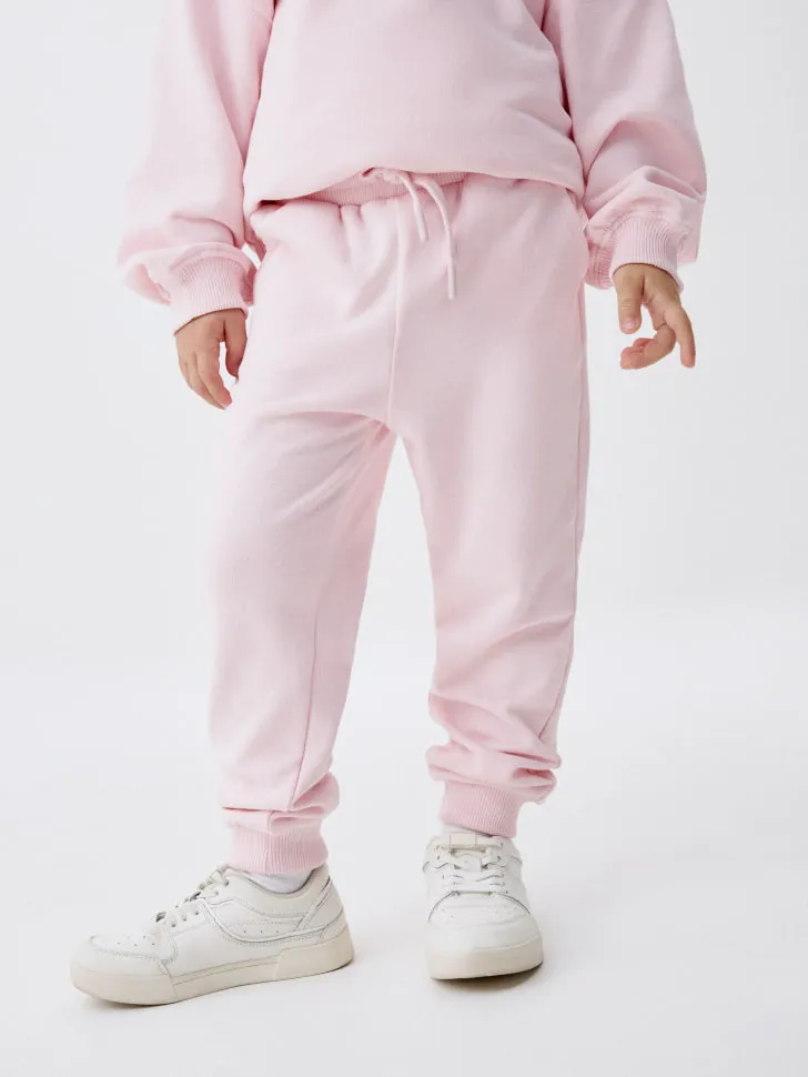 Базовые джоггеры для девочек, розовый, арт. 5367