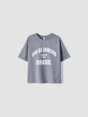 Футболка оверсайз Sela Rio de Janeiro, серый, арт. 53682