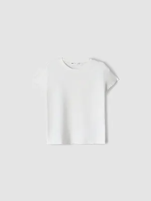 Базовая приталенная футболка Sela, белый, арт. 53701