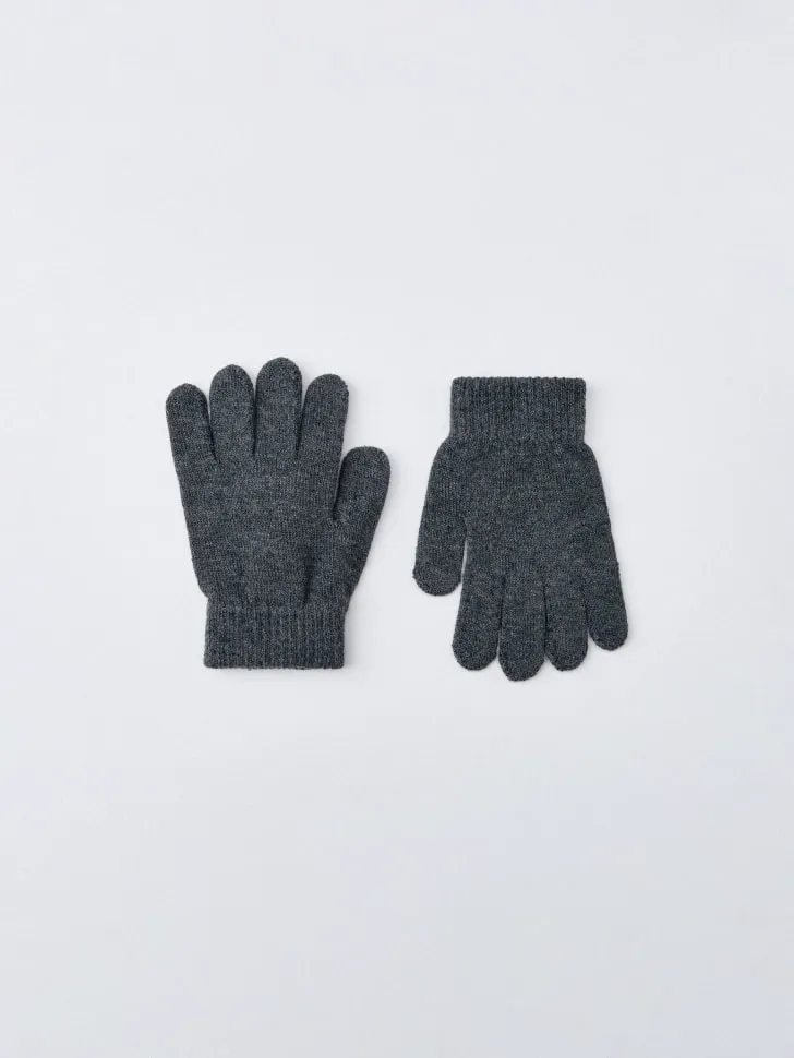 Базовые перчатки детские, серый, арт. 5414
