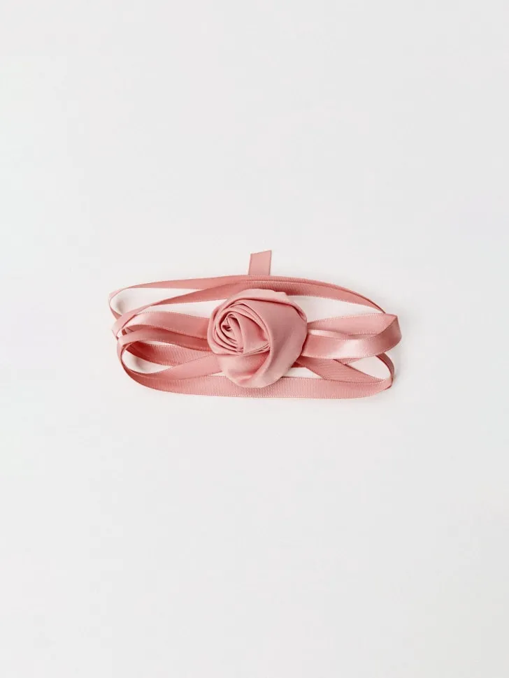 Чокер с цветком для девочек, арт. 5418