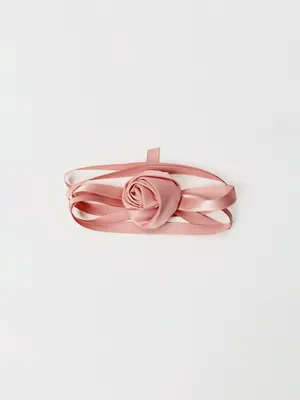 Чокер с цветком для девочек, арт. 5418