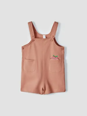 Комбинезон Sela из футера с аппликацией, коричневый, арт. 54306