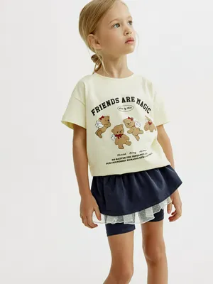 Велосипедки с юбкой Sela, синий, арт. 54343