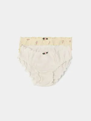 Трусы-слипы Sela для девочек (комплект 2 шт), разноцветный, арт. 54344