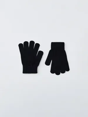 Детские перчатки, черный, арт. 5436