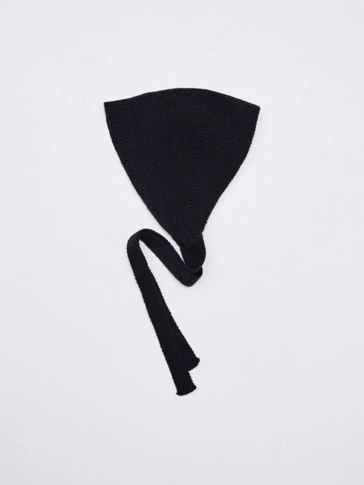 Вязаная косынка для девочек, черный, арт. 5437