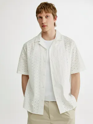 Рубашка Sela с вышивкой, белый, арт. 54373