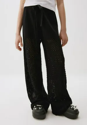 Широкие брюки кроше для девочек, арт. 5442