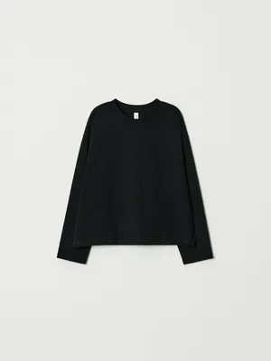 Лонгслив Sela базовый, черный, арт. 54427