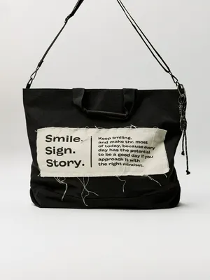 Хлопковая сумка-шоппер с принтом, арт. 5456