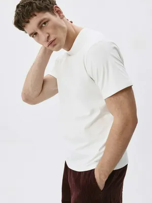 Футболка Sela Adam Slim Fit, белый, арт. 55053