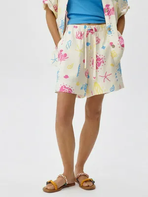 Шорты с принтом ART PEOPLE с Дашей Север, арт. 5516