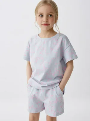 Футболка с принтом для девочек, арт. 5537