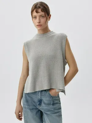 Укороченный вязаный жилет, арт. 5562