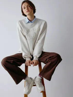 Свитшот оверсайз с вышивкой, арт. 5578