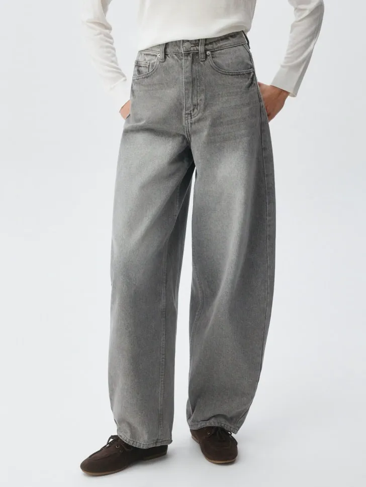 Джинсы Barrel, серый, арт. 5583