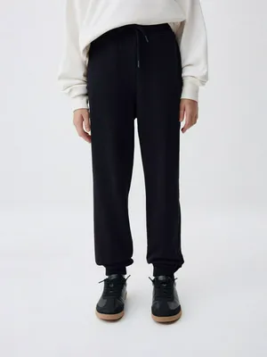 Джоггеры для девочек, черный, арт. 5584