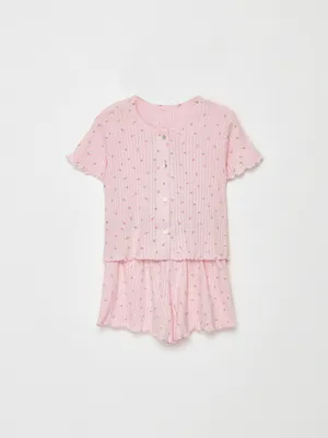 Пижама с принтом для девочек, арт. 5601