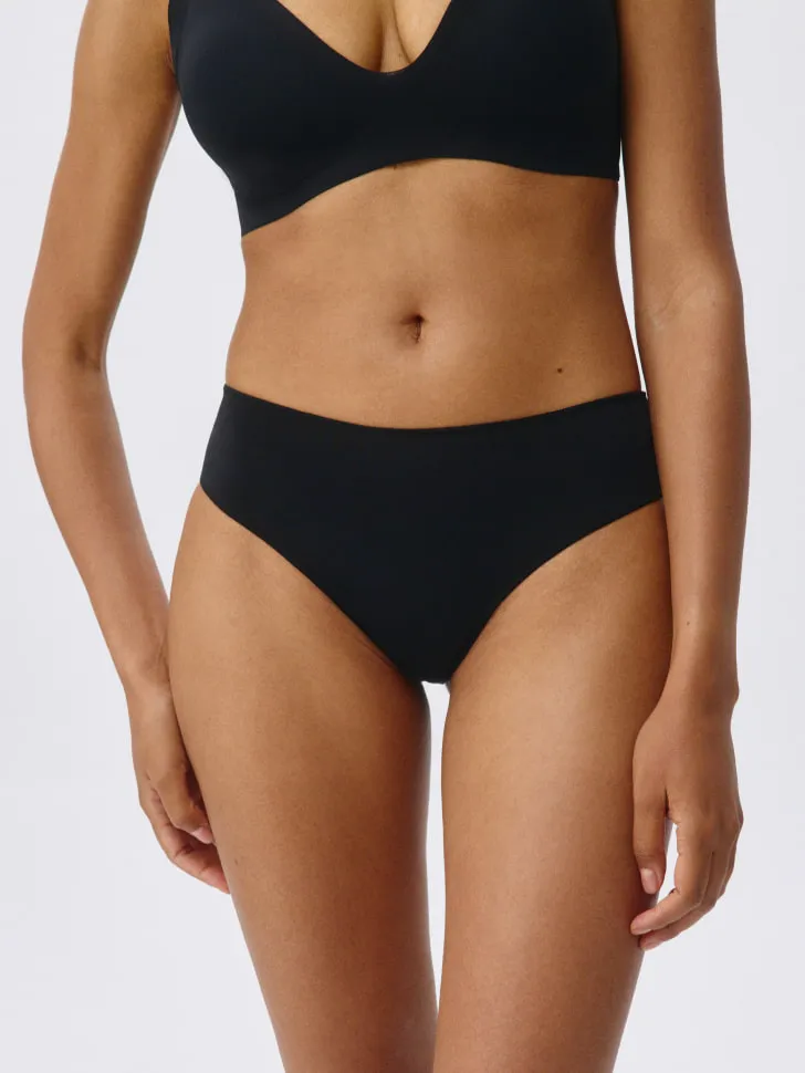 Бесшовные трусы-бразильяно, черный, арт. 5603