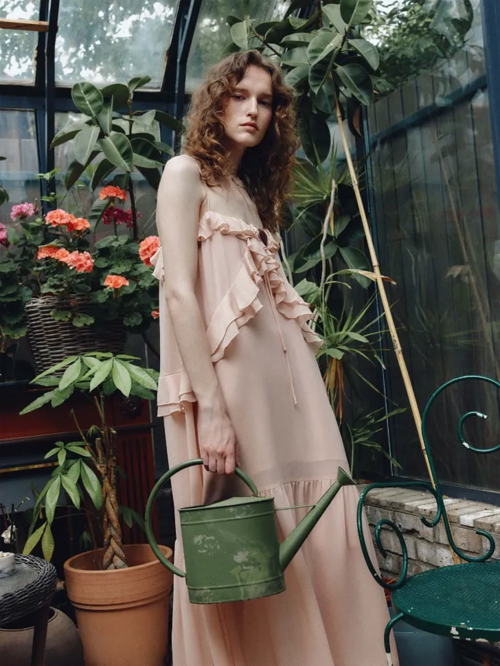 Платье макси в стиле Бохо, розовый, арт. 5606