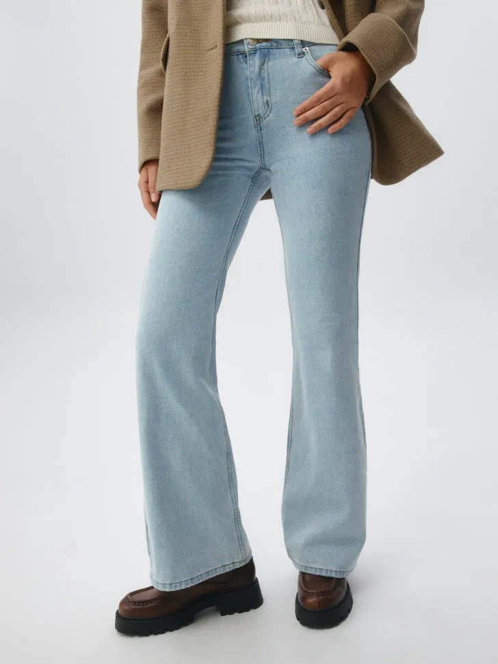 Джинсы Flared fit, голубой, арт. 5618