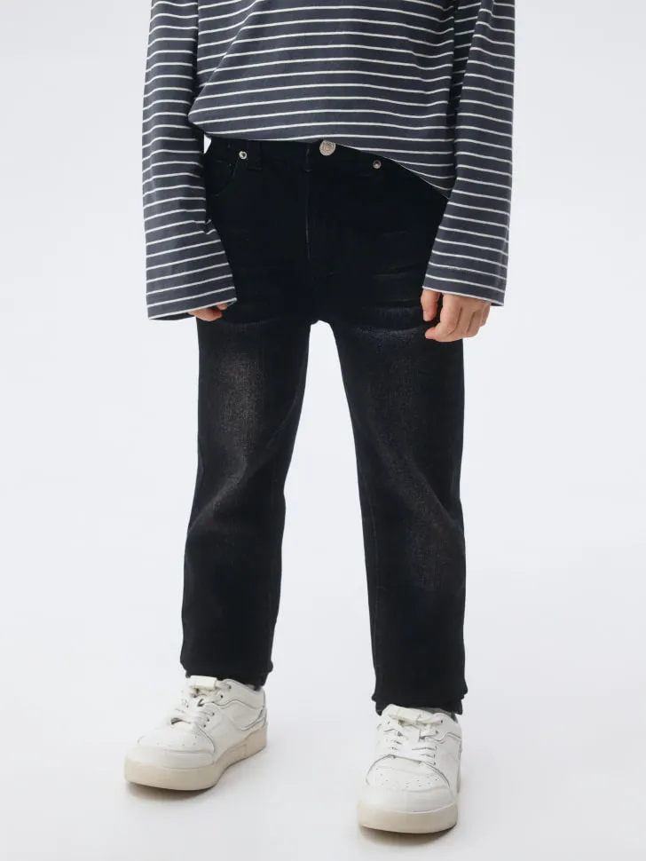 Джинсы Slim fit для мальчиков, черный, арт. 5642