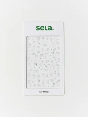 Набор наклеек для ногтей детский, серебристый, арт. 5651