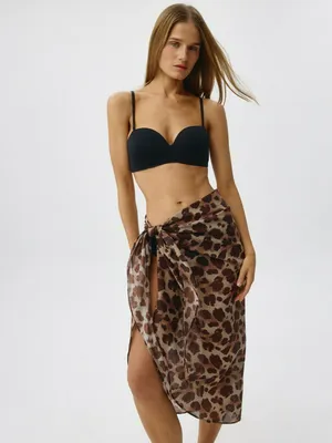 Пляжное леопардовое парео, арт. 5657