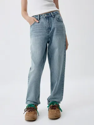 Джинсы Mom fit для девочек, арт. 5668