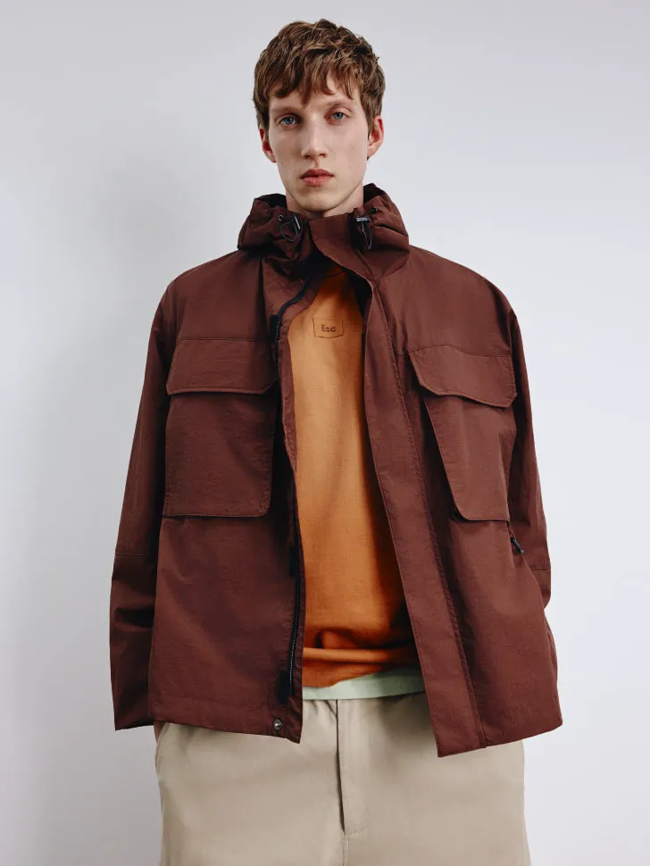 Куртка с капюшоном, коричневый, арт. 5684