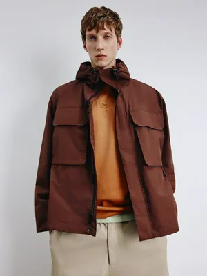 Куртка с капюшоном, коричневый, арт. 5684