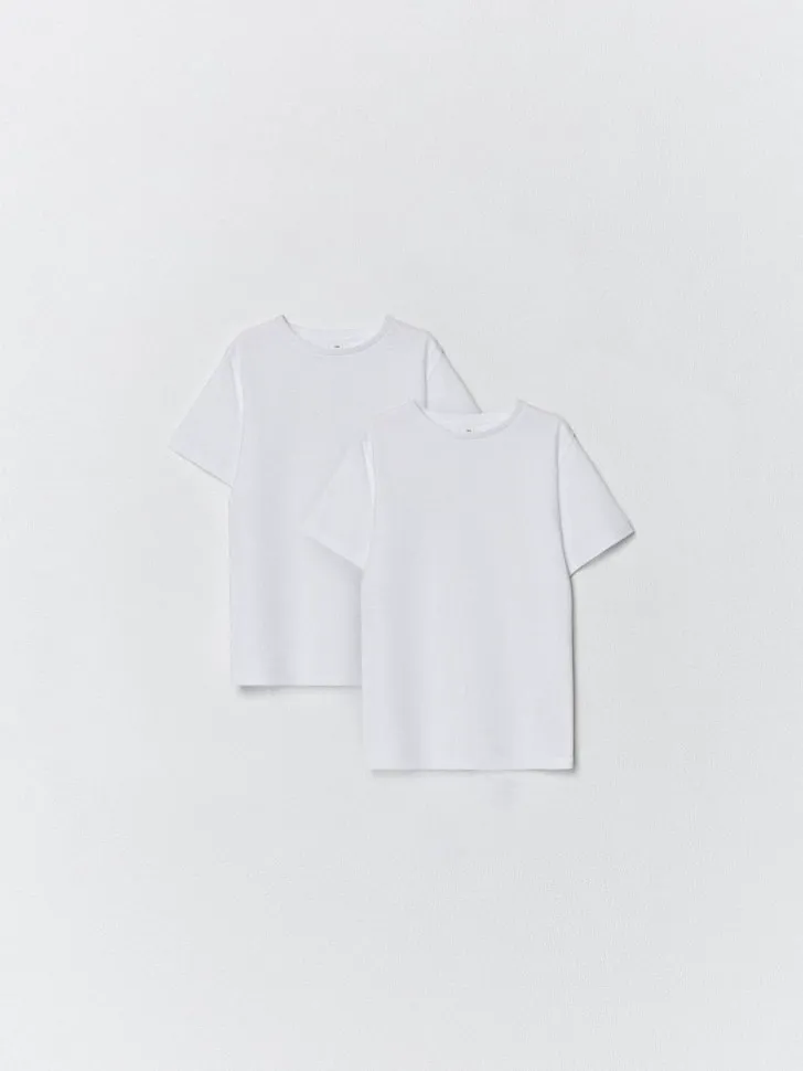Набор из 2 базовых футболок детских, белый, арт. 5693